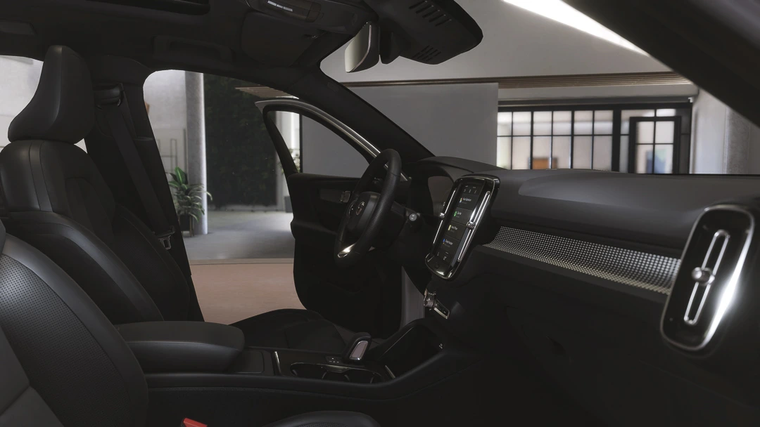 vue de l'habitacle d'une Volvo XC40 2022