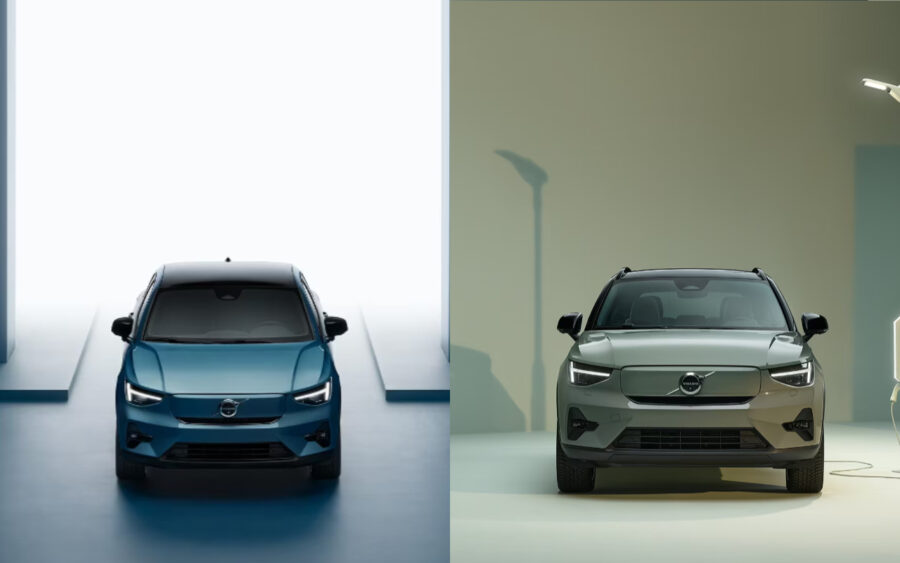 image entête - Volvo C40 recharge vs XC40 recharge 2024