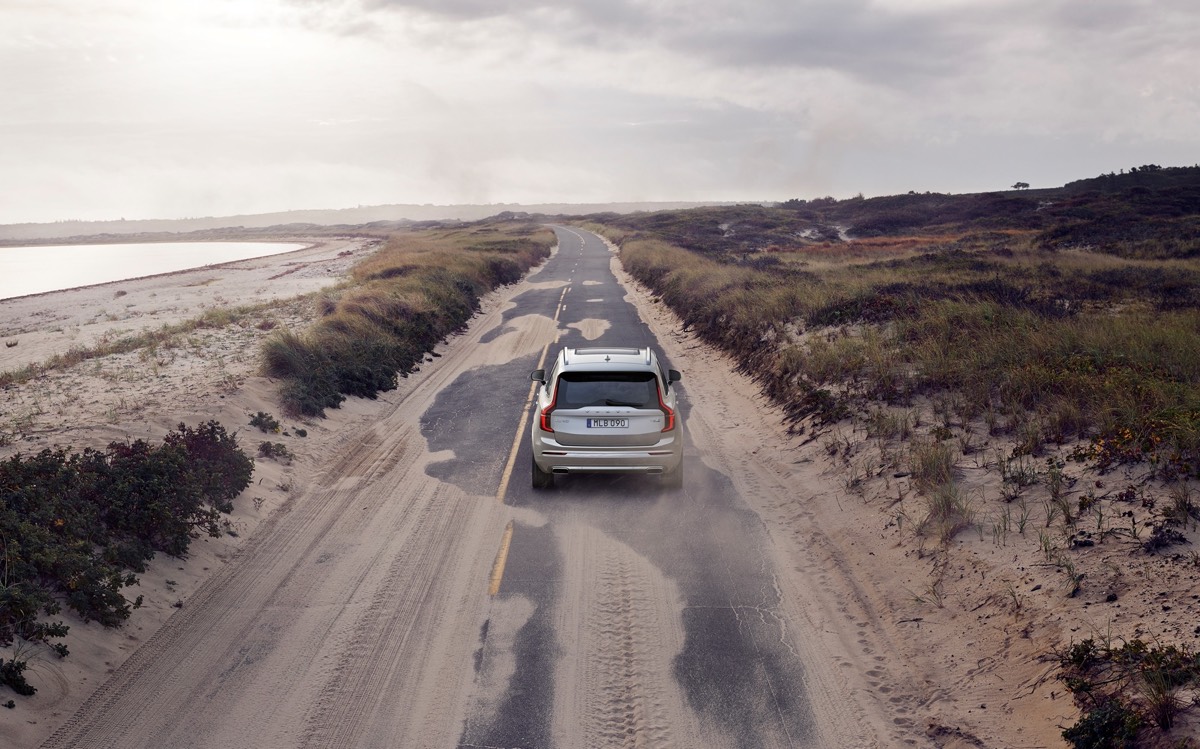 vue arrière du Volvo XC90 Inscription 2022